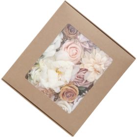 Flower Box Wedding Birthday Party Gift Wedding Bridesmaid Bridal Bouquet (Option: Lotus Root Starch)