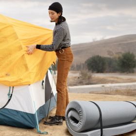 Memory Foam Camping Mattress - 75"x38"x3" Perfect for Outdoor Activities, RVs, Guest Rooms, and Dorms; Foldable, Portable (Color: as Pic)